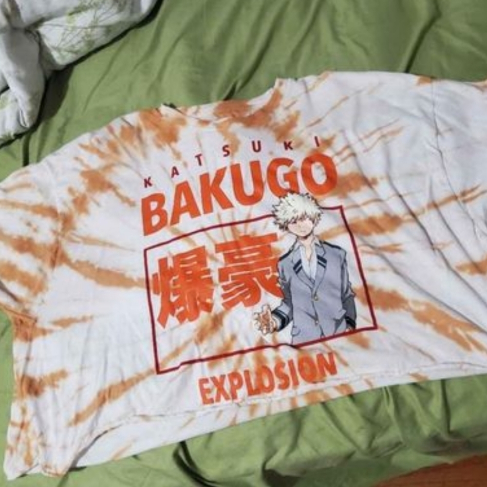Bakugo cropped top my Hero academia anime